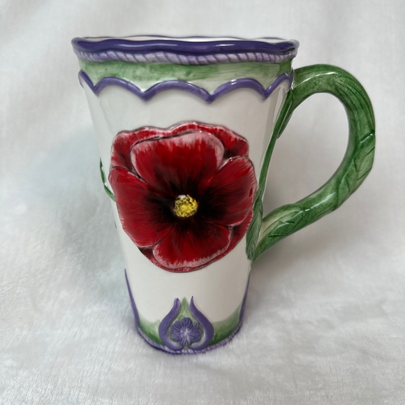 MWW Market Red Poppy Mug - Picture 1 of 6